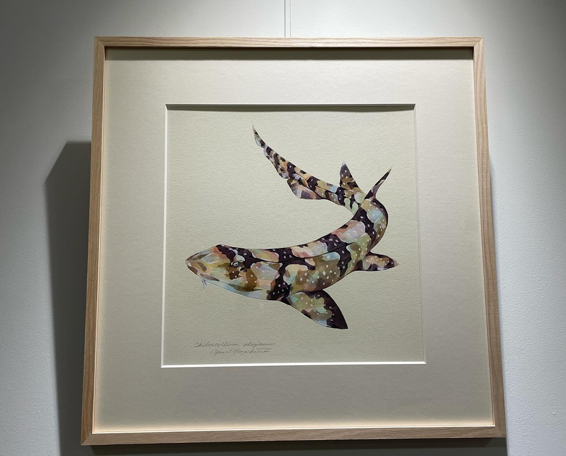 壁面の絵を描いて下さった長嶋さん