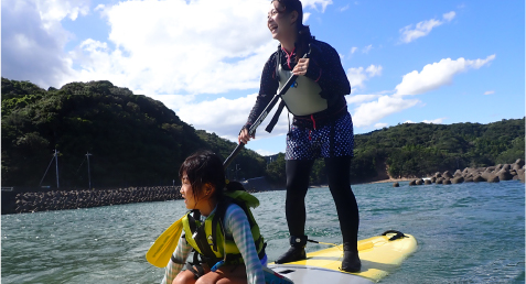 笑顔あふれるサップ